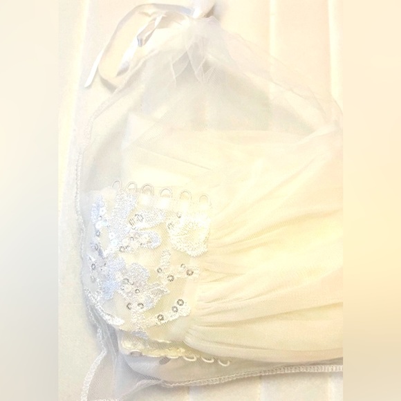Brand new WEDDING MIDI white soft tulle dress - Picture 6 of 6